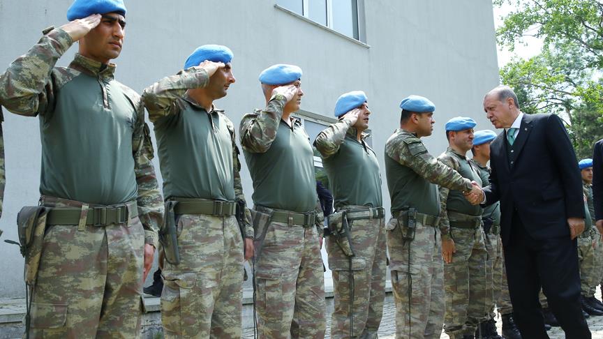 Erdoğan'dan Hadımköy Jandarma Komando Taburu'na ziyaret