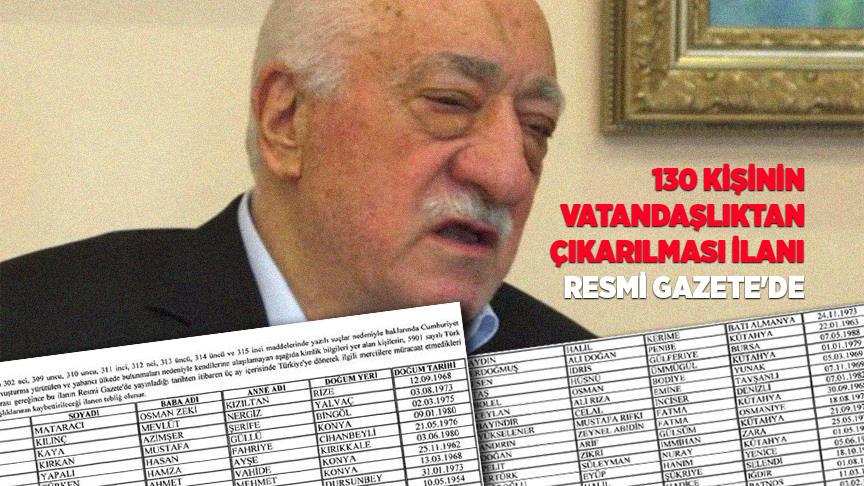 Fetullah Gülen'in vatandaşlıktan çıkarılma süreci başladı