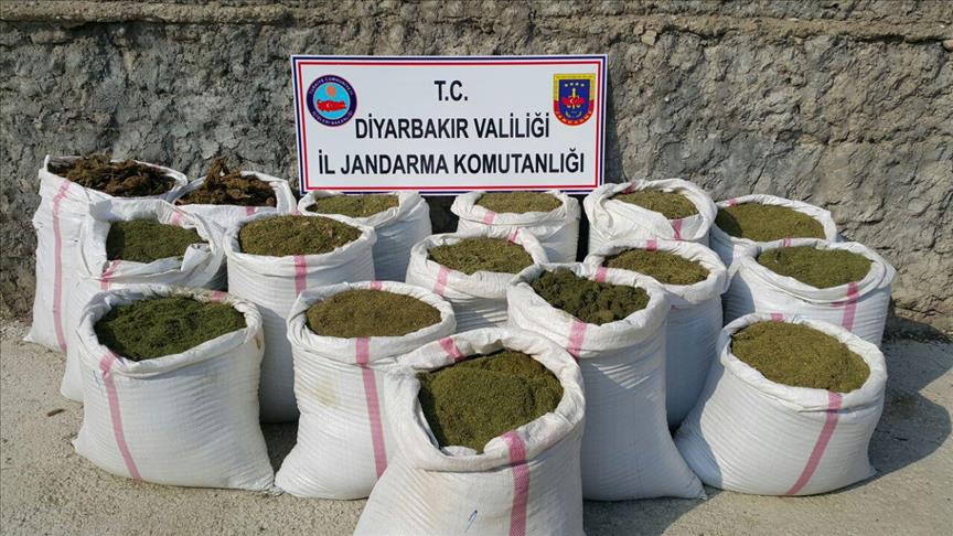 Over 2 tons of hashish seized in southeastern Turkey