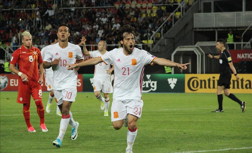 Квалификации за СП 2018: Македонија-Шпанија 1:2