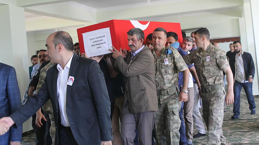 Şehit korucu Şırnak'ta son yolculuğuna uğurlandı