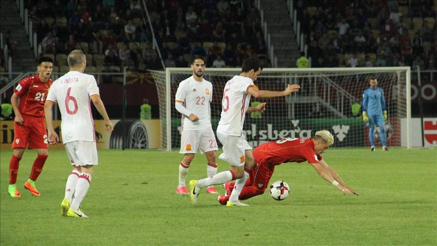 Maqedonia mposhtet nga Spanja me rezultat 1-2