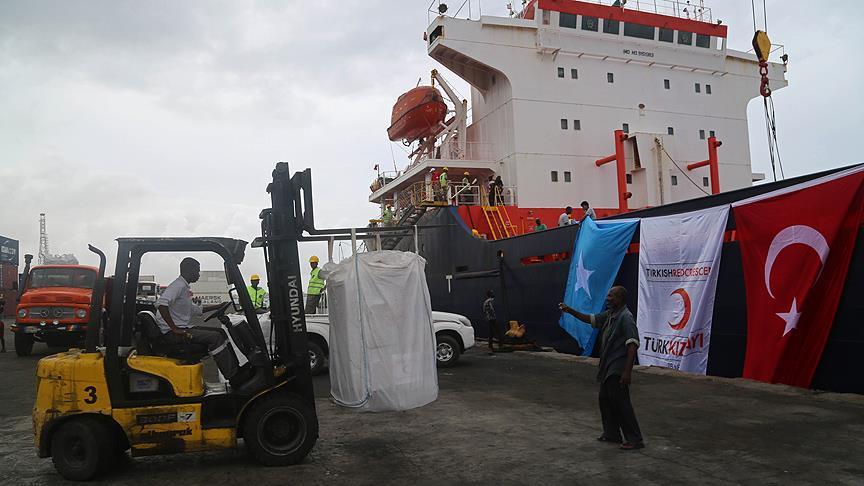 ترکیه 13 هزار تن کمک بشردوستانه به سومالی ارسال کرد