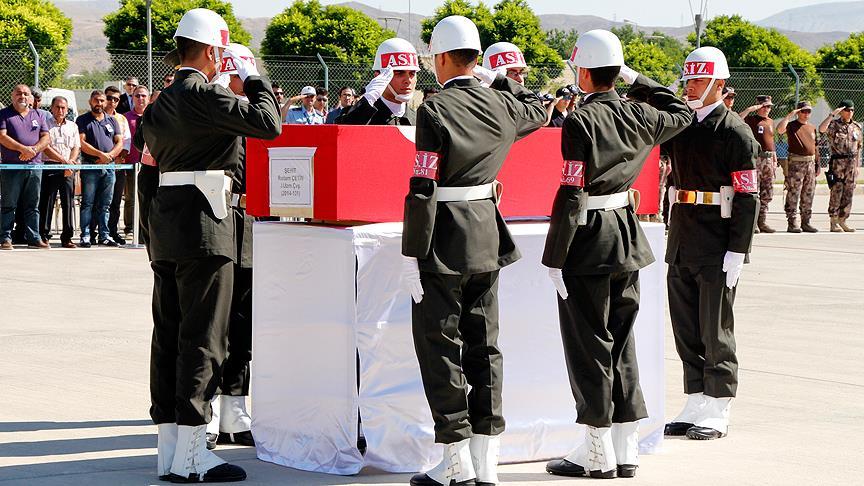 Şehit Jandarma Uzman Çavuş Çetin için tören düzenlendi