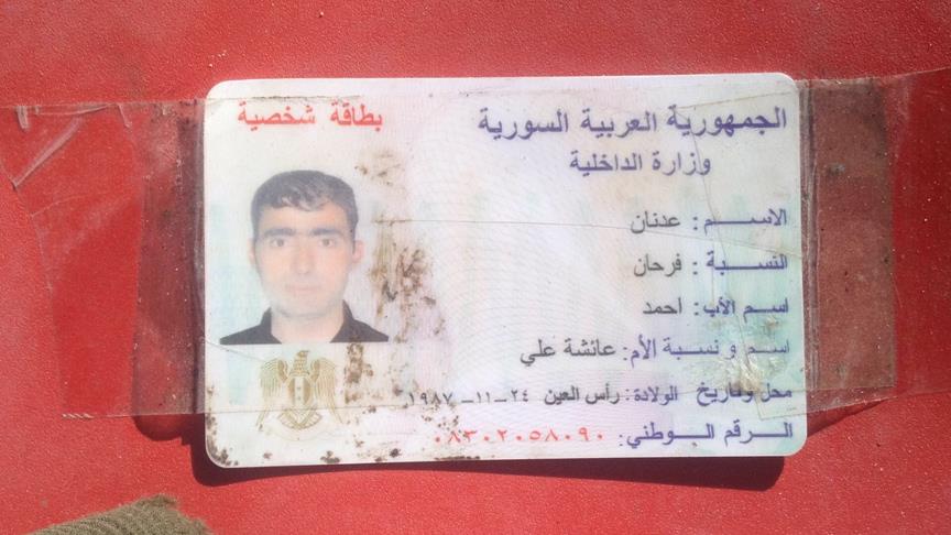 Etkisiz hale getirilen teröristten Suriye kimliği çıktı