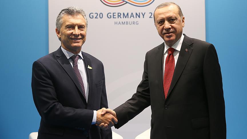 Cumhurbaşkanı Erdoğan, Arjantin Devlet Başkanı Macri ile görüştü