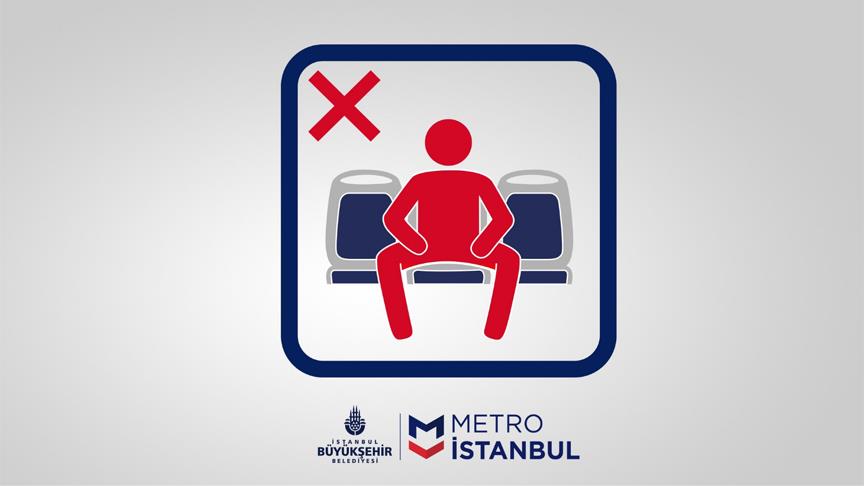 Metro İstanbul'dan 'yayılarak oturma' uyarısı