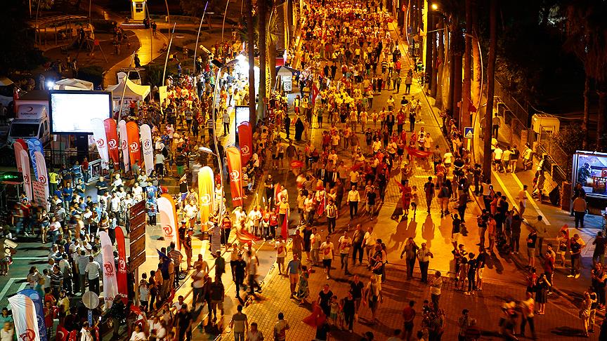 Marmaris'te 15 Temmuz'un yıldönümünde anma töreni