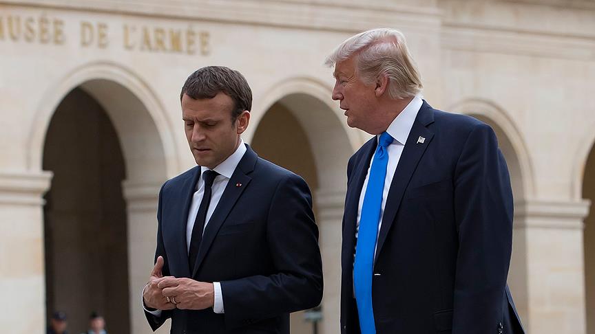 Macron'dan 'Trump' açıklaması 