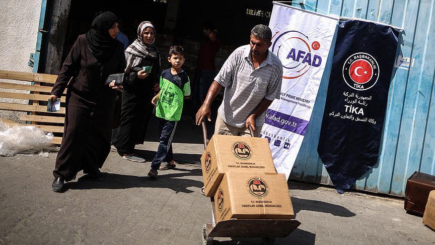 Турция оказала гумпомощь населению Газы 