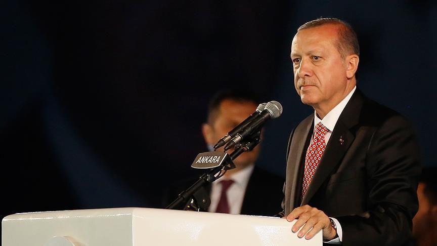 Erdogan hails nation for defeating coup attempt