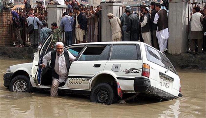 ده نفر در سیلاب کابل افغانستان جان باختند