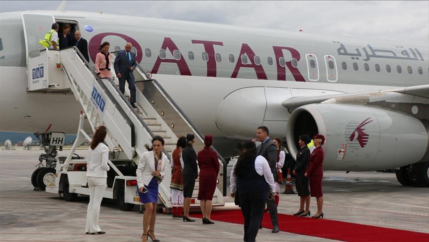 Во Скопје слета првиот авион на директната линија од Катар