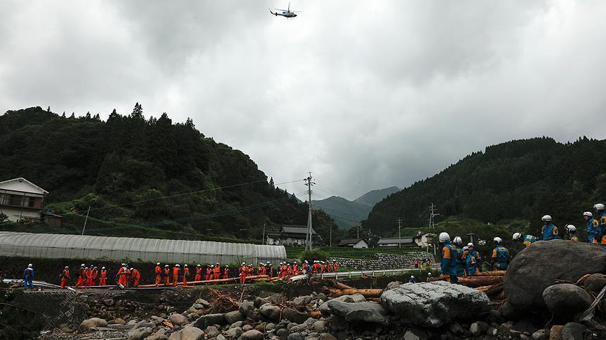 سیلاب در ژاپن جان 34 نفر را گرفت