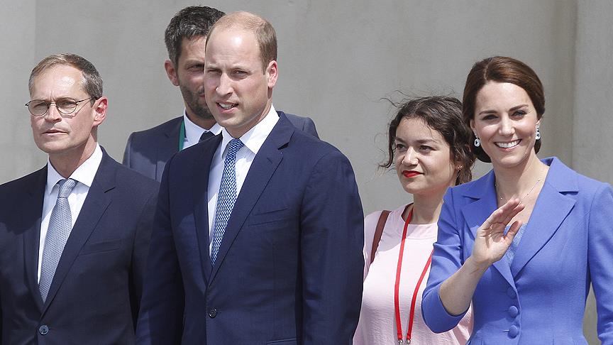 Prens William ve eşi Kate Middleton Berlin'de