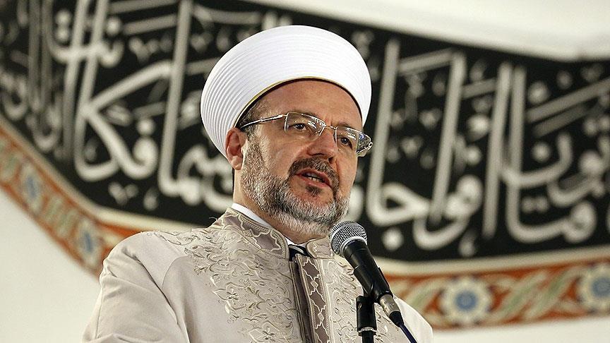 Diyanet İşleri Başkanı Görmez: Mescid-i Aksa hatibinin saldırıya uğramasını kınıyorum