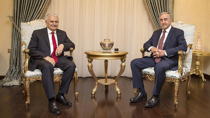 Başbakan Yıldırım, KKTC Cumhurbaşkanı Akıncı ile görüştü 