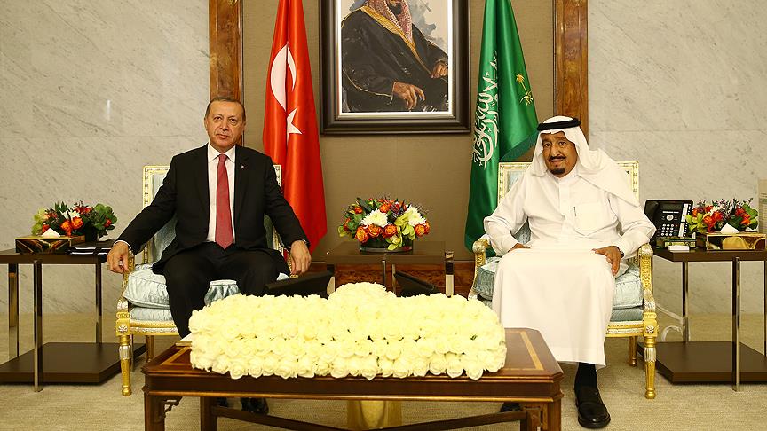 Cumhurbaşkanı Erdoğan Kral Selman ile görüştü