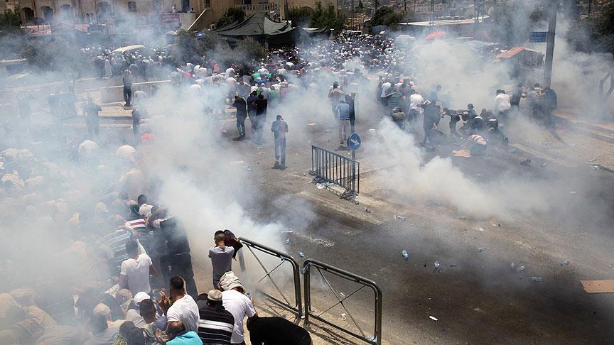 Разгон акций протеста палестинцев в Израиле, десятки раненых 