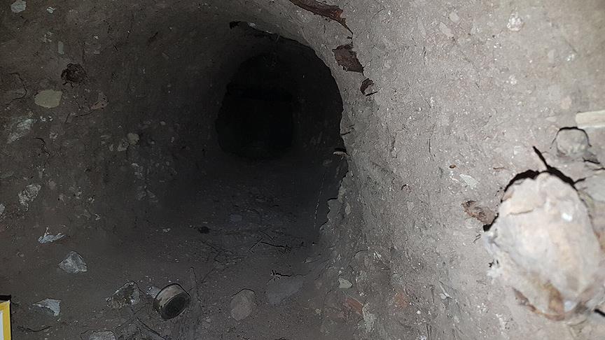 Nusaybin'de Suriye sınırına kadar uzanan tünel bulundu