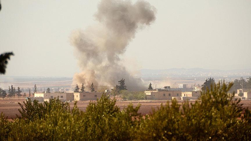 Terör örgütü PKK/PYD'den Azez'e havan topu saldırısı