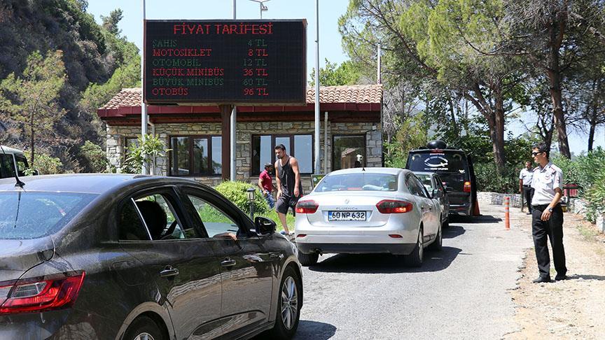 Aydın'daki milli parka ziyaretçi akını