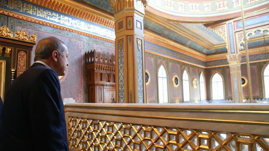Erdogan reopens historic mosque in Istanbul