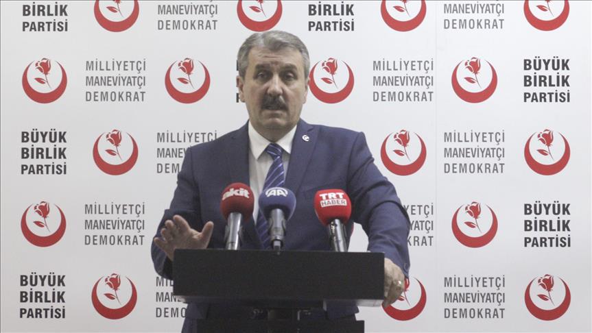 BBP Genel Başkanı Destici: CHP milletvekilinin sözü kabul edilebilir değildir