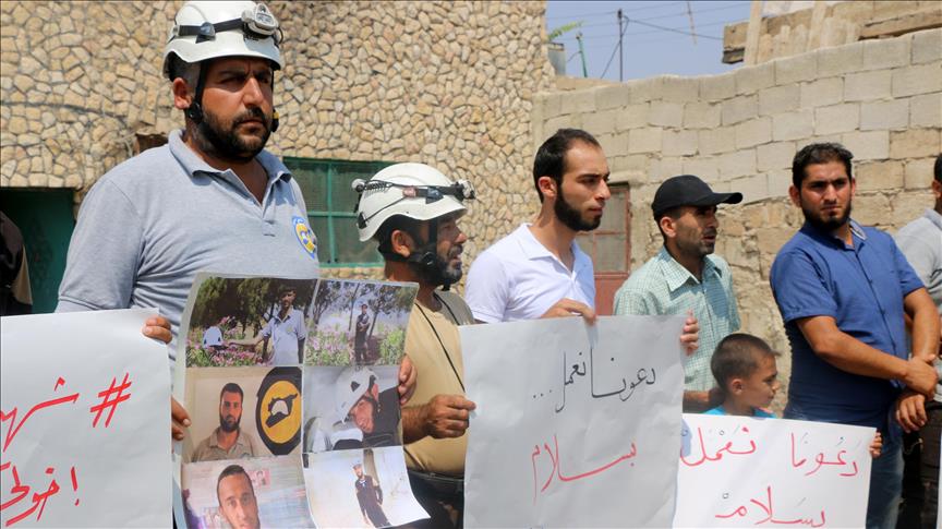 Syrie : Manifestations contre l’assassinat de 7 "Casques blancs"