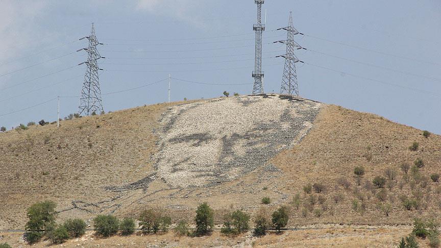 Uzaydan görülen dev Atatürk portresine bakım yapılacak