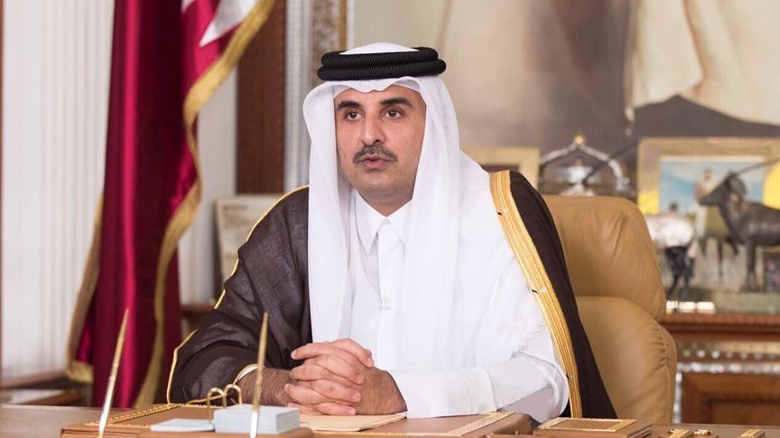دیدار هیئت بلند پایه آمریکایی با امیر قطر
