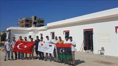 TİKA'nın gönüllüleri, Libya'da sığınmacı kampını ziyaret etti 