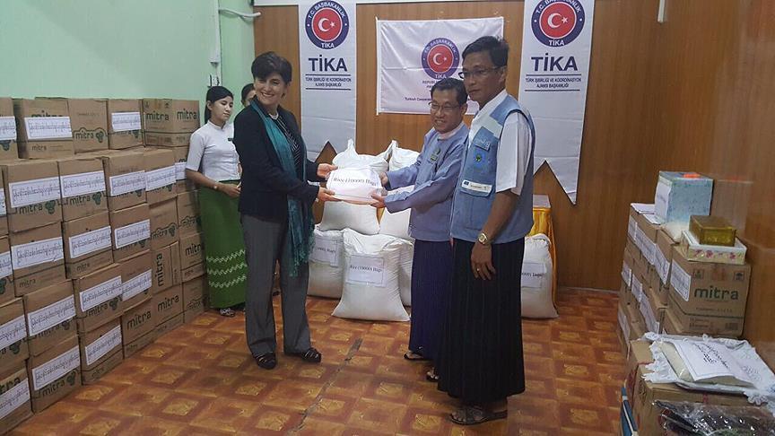 First Turkish aid shipment arrives in Myanmar