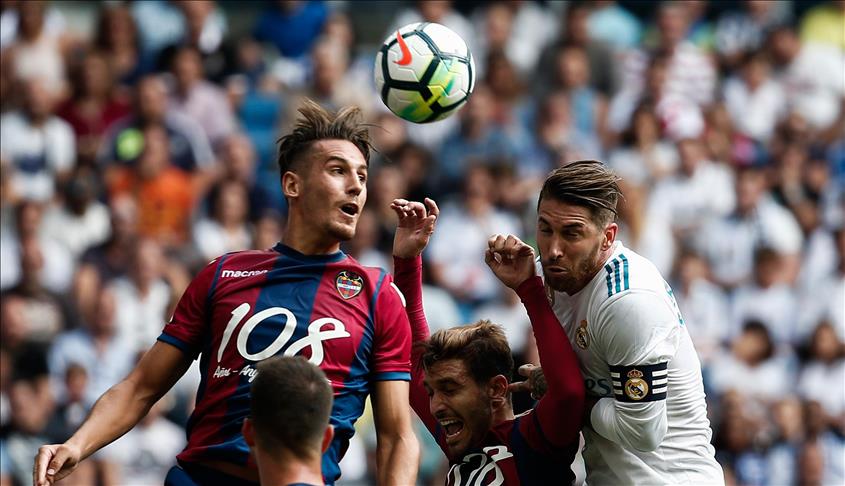 Foot/Espagne-La Liga 3ème j. : Real Madrid accroché à domicile contre Levante (1-1)