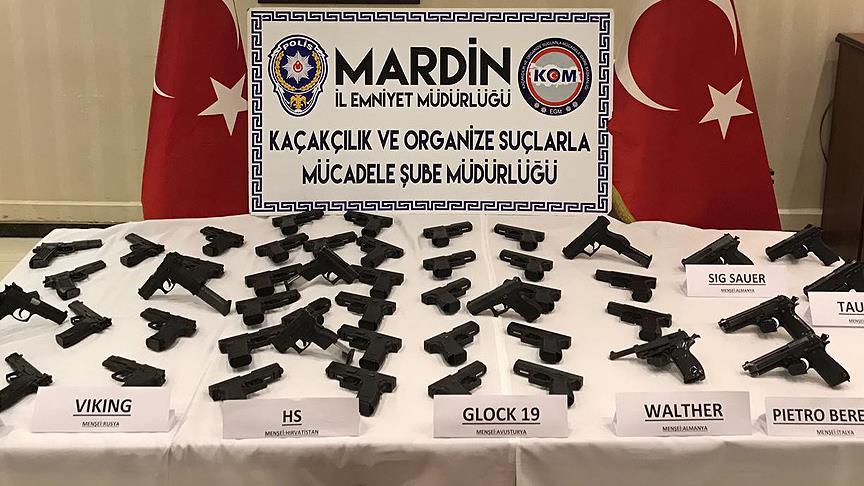 Mardin'de suikast silahları ele geçirildi 