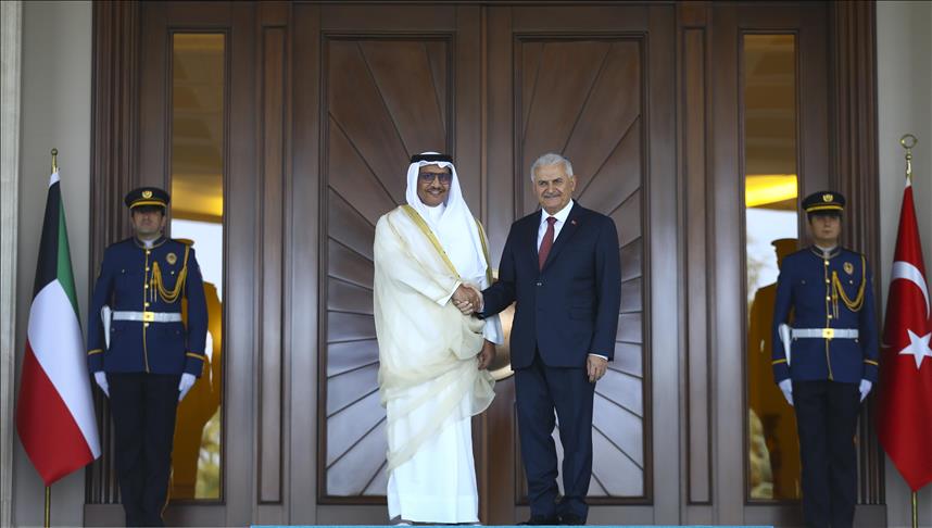 Turkish prime minister hosts Kuwaiti counterpart