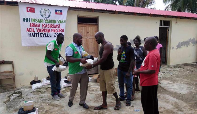 Ouragan Irma: Aides de l'IHH turque à 1250 Haïtiens 