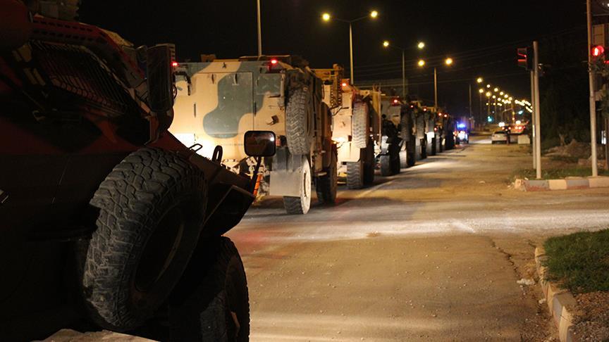 Suriye sınırına askeri sevkiyat