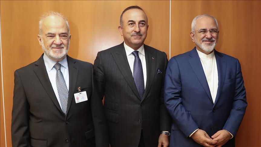 نشست سه‌جانبه وزرای خارجه ترکیه ایران و عراق در نیویورک