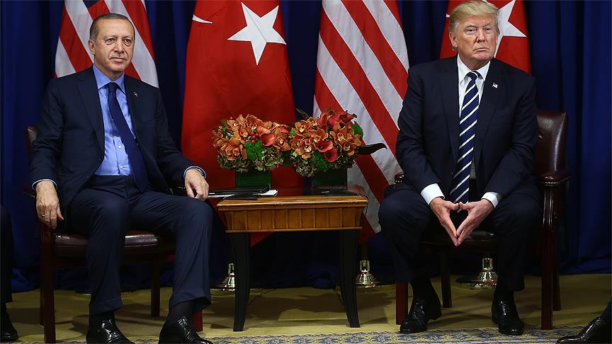 Erdoğan,Trump ile bir araya geldi