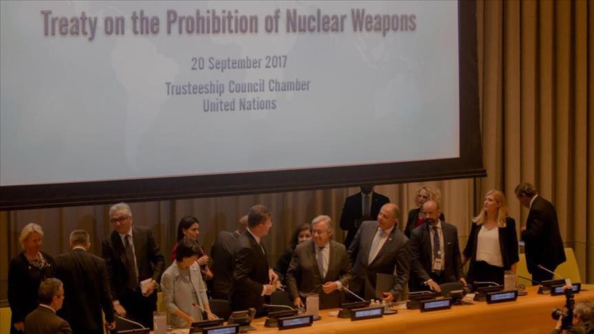 Inició la firma del tratado que prohíbe las armas nucleares en la ONU