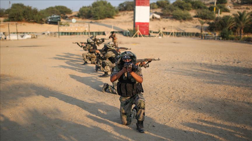 Grupo armado palestino hizo un ejercicio militar en la Franja de Gaza