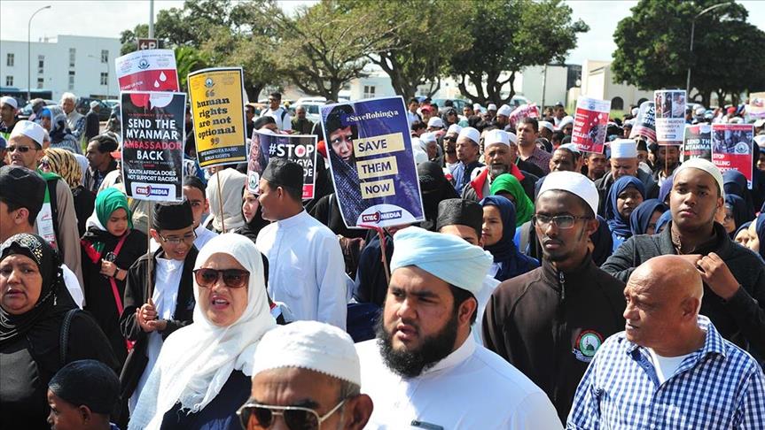 South Africans march against global oppression