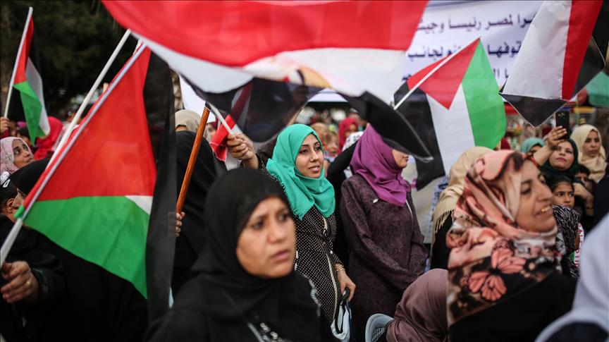 Gaza : Une marche pour saluer les efforts égyptiens dans la réconciliation palestinienne 