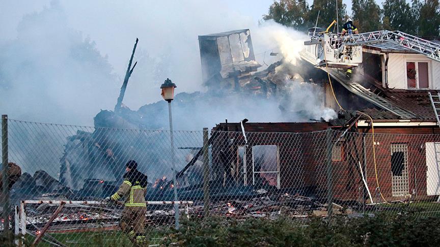 Swedish mosque gutted in suspected arson attack