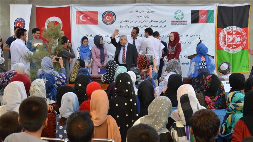 مدرک زبان ترکی به 154 شهروند افغانستان اعطا شد