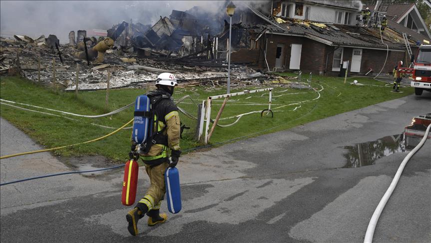 Mezquita en Suecia, destruida por incendio presuntamente intencional