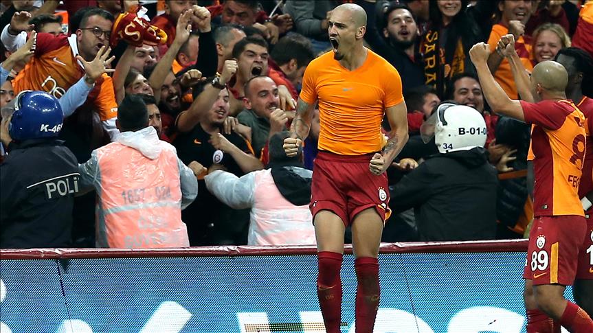 Football: Galatasaray's Maicon levels his career-best