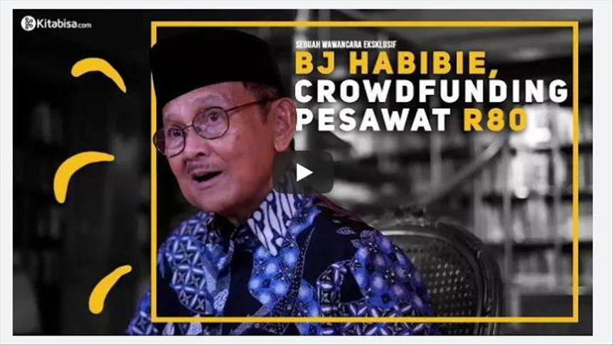 Habibie ajak masyarakat patungan danai pesawat R80