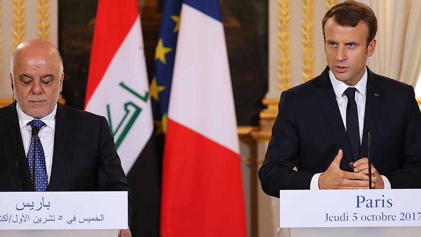 Fransa Cumhurbaşkanı Macron: Irak'ın toprak bütünlüğünü ve güçlü bir Irak devleti istiyoruz